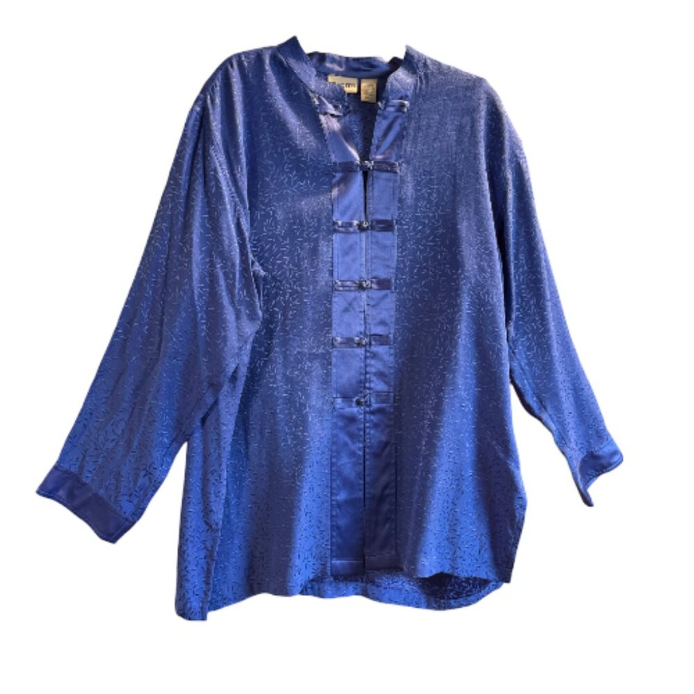 Chico's Asian-Influence Silk/Rayon Jacket